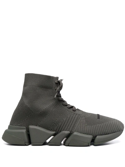 Balenciaga Speed.2 Lace-up Sneakers In Grün