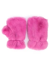 APPARIS FAUX-FUR MITTENS