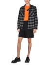 Off-white Arrows Print Flannel Shirt In Grey