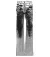 PETER DO METALLIC MID-RISE STRAIGHT JEANS,P00600227