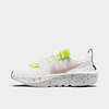 Nike Women's Crater Impact Casual Sneakers From Finish Line In White/volt/summit White/pink Glaze