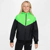 Nike Sportswear Windrunner Big Kids' (boys') Jacket (extended Size) In Black