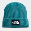 The North Face Inc Tnf&trade; Logo Box Cuffed Beanie Hat In Storm Blue