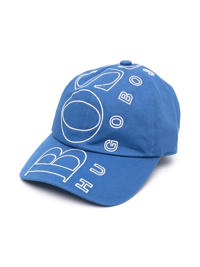 Bosswear Kids' Logo-print Cap In Blue
