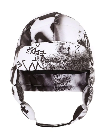 Dolce & Gabbana Kids' Graffiti Print Cap In Black