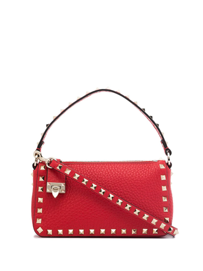 Valentino Garavani Rockstud-embellished Mini Bag In Red