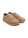 Pèpè Lace-up Suede Loafers In Neutrals