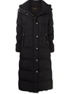 Moorer Dark Blue Puffer Zagara-kn Down Jacket In Black
