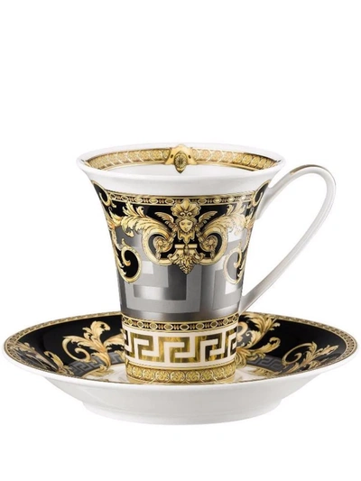 Versace Prestige Gala Coffee Cup & Saucer In Multi