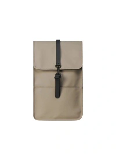 Rains Mini Backpack W/one Carabiner In Taupe