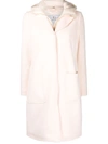 Woolrich Padded Zip-up Coat In Neutrals