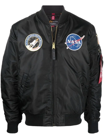 Alpha Industries Black Nylon Outerwear Jacket