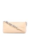 By Far Holly Leather Shoulder Bag In Neutrals
