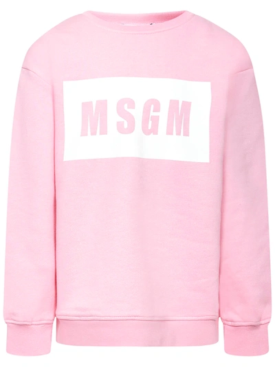 Msgm Kids Sweatshirt In Pink