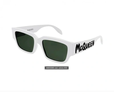 Alexander Mcqueen Am0329s White Sunglasses