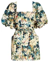 ACLER LOVELL FLORAL BELTED MINI DRESS