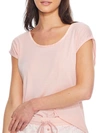Bare Necessities Rise And Shine Satin And Jersey T-shirt In Sepia Rose