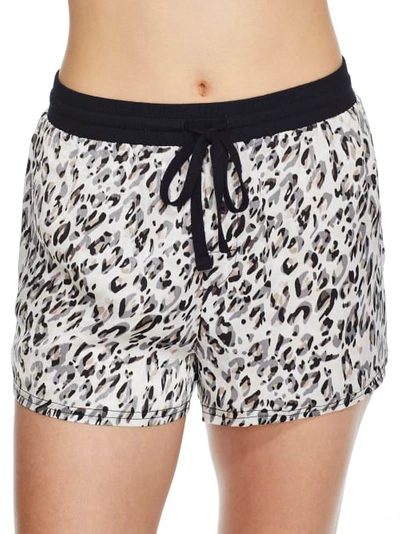 Bare Necessities Rise And Shine Satin Shorts In Soft Leopard