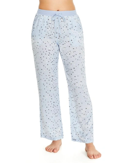 Bare Necessities Rise And Shine Satin Pants In Floating Hearts