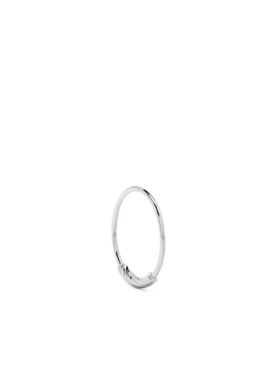 Maria Black 14kt White Gold Nancy 10 Single Hoop In 银色