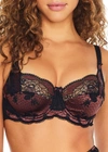 Panache Clara Side Support Bra In Fig,black