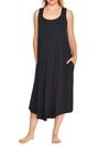 Papinelle Pleated Nightgown In Black
