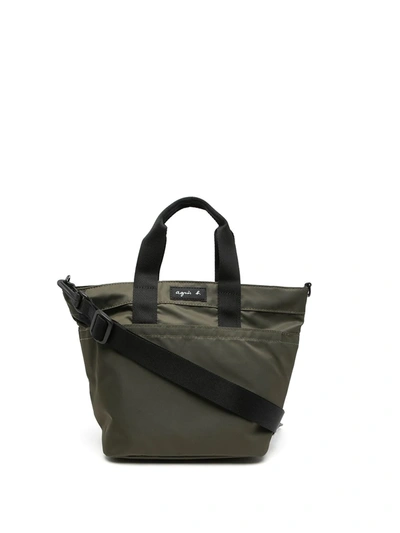 Agnès B. Logo-patch Tote Bag In 绿色