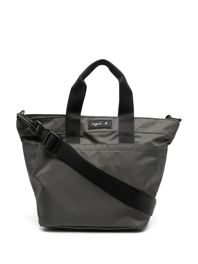 Agnès B. Logo-patch Tote Bag In 黑色