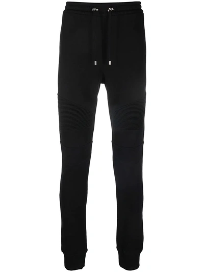 Balmain Black Cotton Jogging Pants