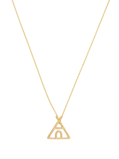 Aliita 9kt Yellow Gold Tipi Pendant Necklace
