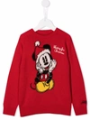 Mc2 Saint Barth Cartoon-intarsia Knit Jumper In 红色