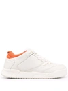 HERON PRESTON LACE-UP LEATHER SNEAKERS