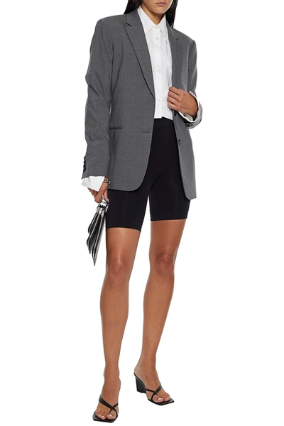 Helmut Lang Neon Stretch-knit Shorts In Black