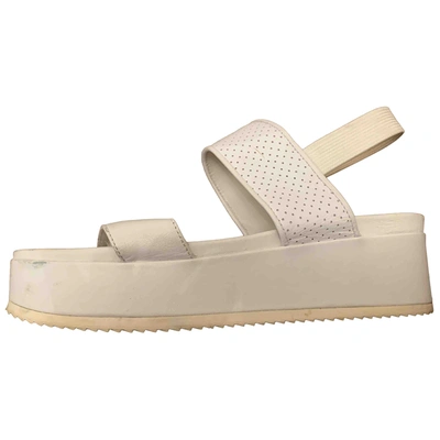 Pre-owned Claudie Pierlot Leather Sandals In White