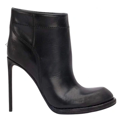 Pre-owned Haider Ackermann Leather Ankle Boots In Black