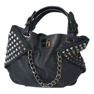 Pre-owned Balmain Leather Handbag In Black