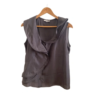 Pre-owned Celine Silk Blouse In Anthracite