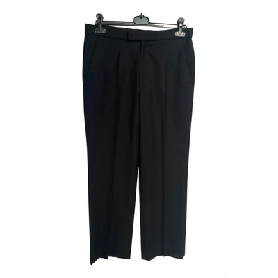 Raf Simons Relaxed Fit Denim Pants With Cut Out Knee Patches in Black