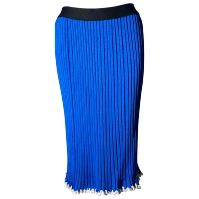 Pre-owned Celine Mid-length Skirt In Blue