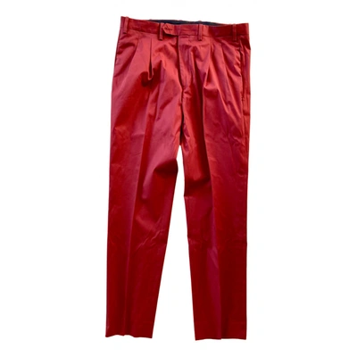 Pre-owned Neil Barrett Trousers In Red