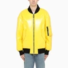 Dolce & Gabbana Lemon Yellow Zip-through Bomber Jacket In Yellow