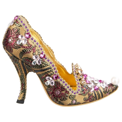 Pre-owned Dolce & Gabbana Heels In Gold