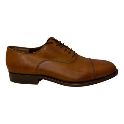 Pre-owned Fratelli Rossetti Leather Lace Ups In Camel