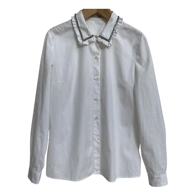 Pre-owned Miu Miu Shirt In White