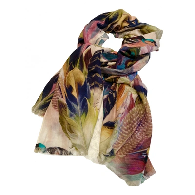 Pre-owned By Malina Wool Scarf In Multicolour