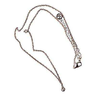 Pre-owned Mejuri Necklace In Silver