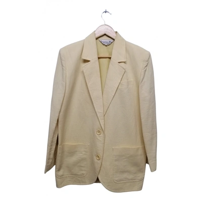 Pre-owned Dior Jacket In Yellow