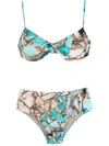 Lygia & Nanny Veronica Estampado Bikini In Blau