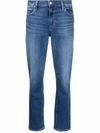 PAIGE CROPPED STRAIGHT-LEG JEANS