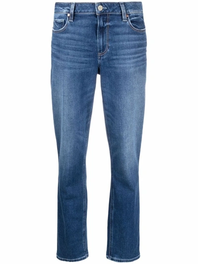 PAIGE CROPPED STRAIGHT-LEG JEANS